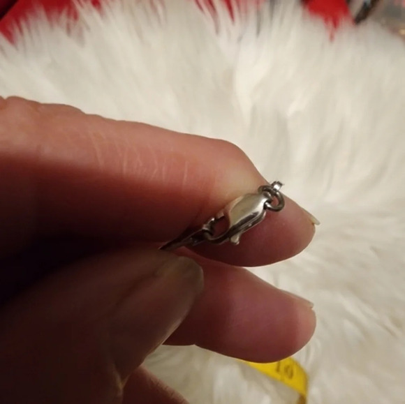 Vintagec Asian Sterling and Onyx Necklace - Picture 11 of 12